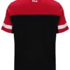 Schwarzes Damon Cut-and-Sew-T-Shirt