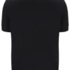 Schwarzes „Don“ T-Shirt aus strukturiertem Strick