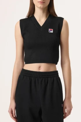 Schwarzes Fila x Hailey Baby-Tanktop