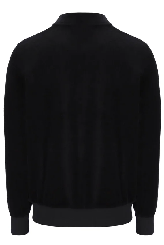 Schwarzes gestreiftes Malakai-Trainingsjacke