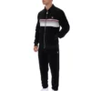 Schwarzes gestreiftes Malakai-Trainingsjacke