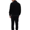 Schwarzes gestreiftes Malakai-Trainingsjacke