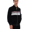 Schwarzes gestreiftes Malakai-Trainingsjacke