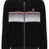 Schwarzes gestreiftes Malakai-Trainingsjacke