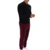 Schwarzes gestreiftes Strick-Polohemd „Kobe“