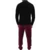Schwarzes gestreiftes Strick-Polohemd „Kobe“