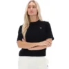 Schwarzes Holly Boxy T-Shirt
