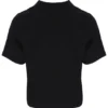 Schwarzes Holly Boxy T-Shirt