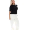 Schwarzes Holly Boxy T-Shirt
