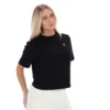 Schwarzes Holly Boxy T-Shirt
