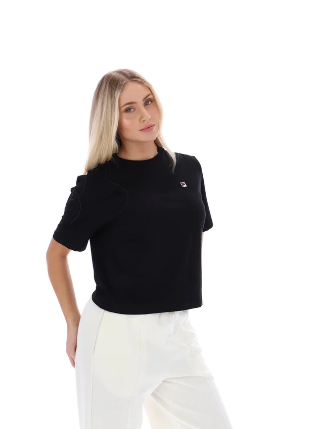 Schwarzes Holly Boxy T-Shirt