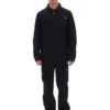 Schwarzes Kasa-Overshirt mit durchgehendem Reißverschluss