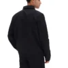 Schwarzes Kasa-Overshirt mit durchgehendem Reißverschluss