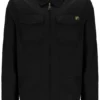 Schwarzes Kasa-Overshirt mit durchgehendem Reißverschluss