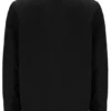 Schwarzes Kasa-Overshirt mit durchgehendem Reißverschluss