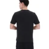 Schwarzes Lawrenze Fitness-inspiriertes T-Shirt