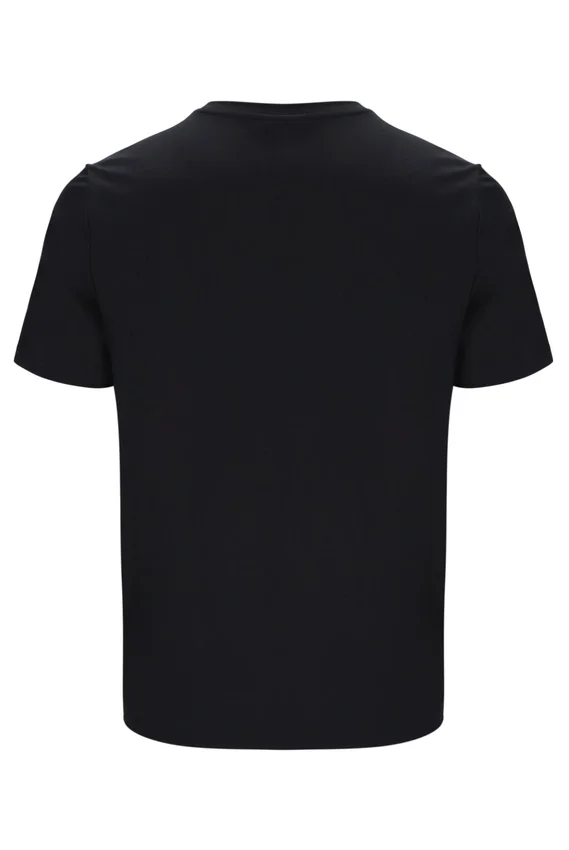 Schwarzes Lawrenze Fitness-inspiriertes T-Shirt