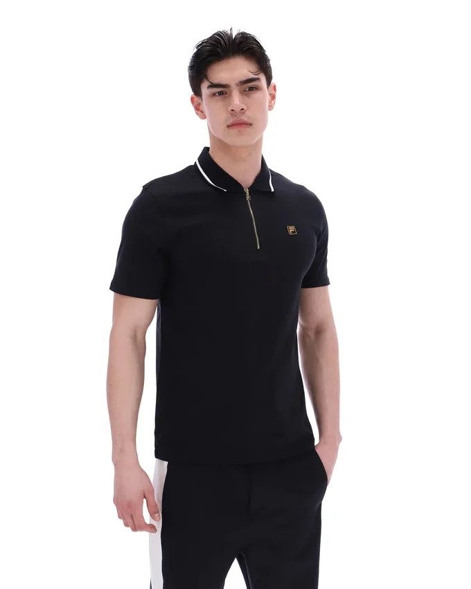 Schwarzes Lemar Premium Essential Polo