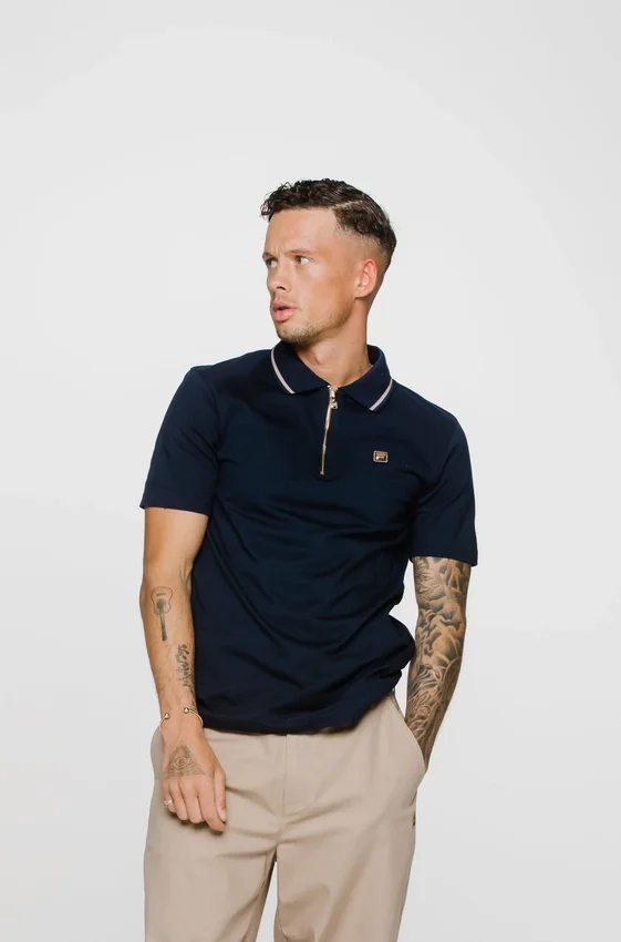Schwarzes Lemar Premium Essential Polo