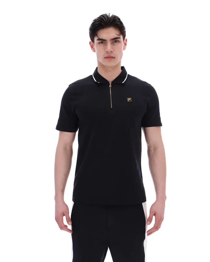 Schwarzes Lemar Premium Essential Polo