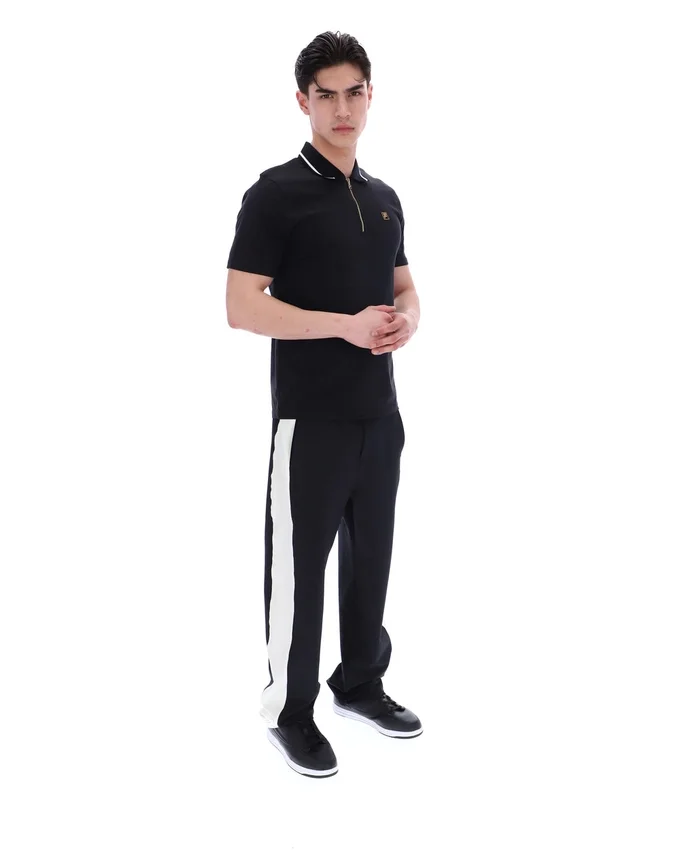 Schwarzes Lemar Premium Essential Polo
