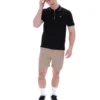 Schwarzes Lemar Premium Essential Polo