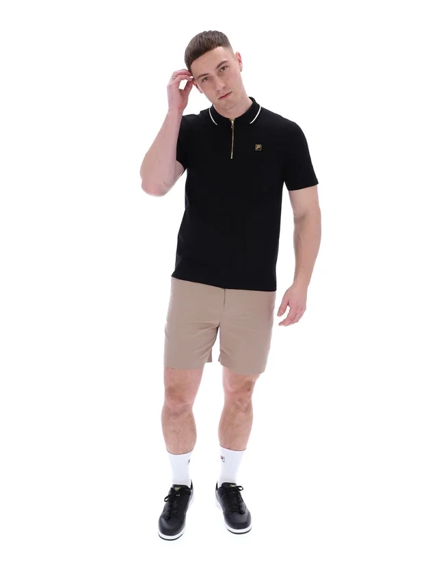 Schwarzes Lemar Premium Essential Polo