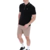 Schwarzes Lemar Premium Essential Polo