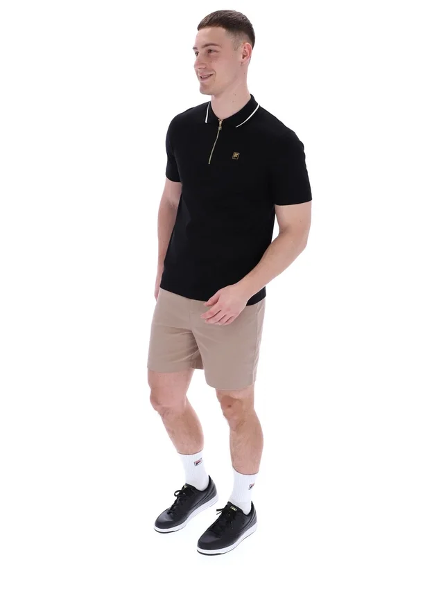 Schwarzes Lemar Premium Essential Polo