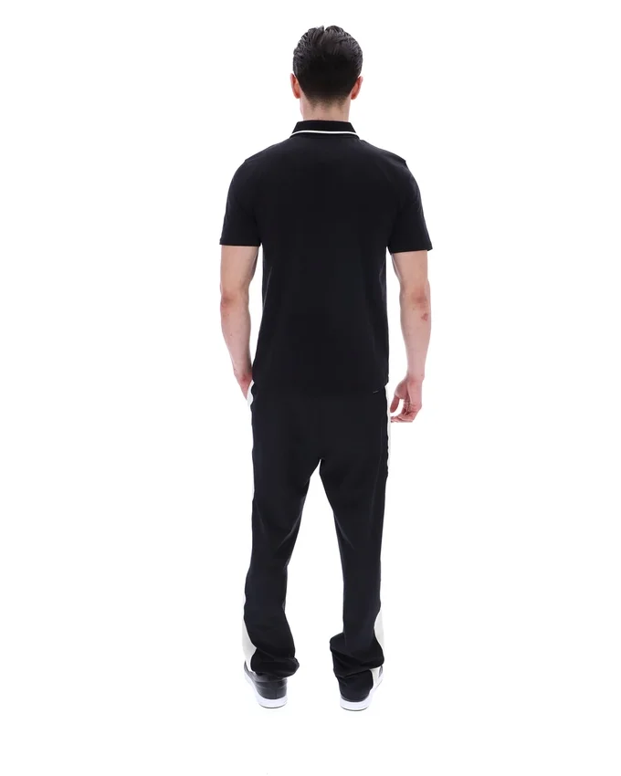 Schwarzes Lemar Premium Essential Polo