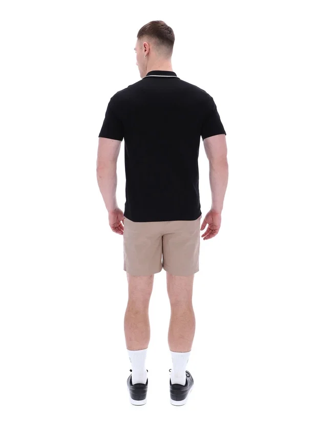 Schwarzes Lemar Premium Essential Polo