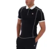 Schwarzes Leo-Polohemd