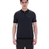 Schwarzes Marty Zip Polo
