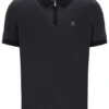Schwarzes Marty Zip Polo