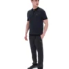 Schwarzes Marty Zip Polo