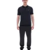 Schwarzes Marty Zip Polo