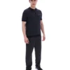 Schwarzes Marty Zip Polo