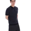Schwarzes Marty Zip Polo