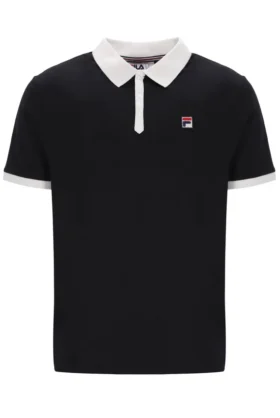 Schwarzes Panatta 2 Kurzarm-Polo mit Shorts