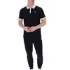 Schwarzes Panatta 2 Kurzarm-Polo mit Shorts