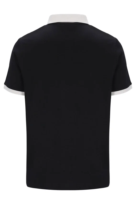 Schwarzes Panatta 2 Kurzarm-Polo mit Shorts