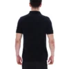 Schwarzes Strick-Polo im Buddy-Bowling-Stil