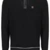 Schwarzes Sully Langarm-Polohemd