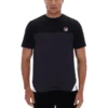 Schwarzes „Tiebreaker“ Colour-Block-T-Shirt