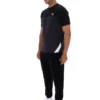 Schwarzes „Tiebreaker“ Colour-Block-T-Shirt