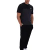 Schwarzes „Tiebreaker“ Colour-Block-T-Shirt