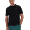 Schwarzes Trey-T-Shirt mit Kontrastnähten