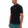 Schwarzes Trey-T-Shirt mit Kontrastnähten