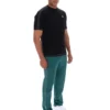 Schwarzes Trey-T-Shirt mit Kontrastnähten