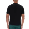 Schwarzes Trey-T-Shirt mit Kontrastnähten